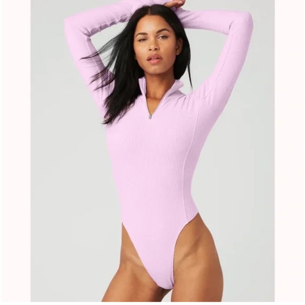 Alo Rib Rise Up Long Sleeve Bodysuit